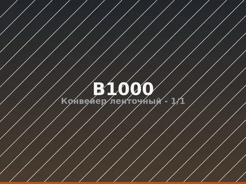 Конвейер ленточный B1000